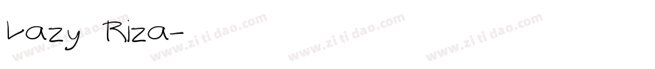 Lazy Riza字体转换